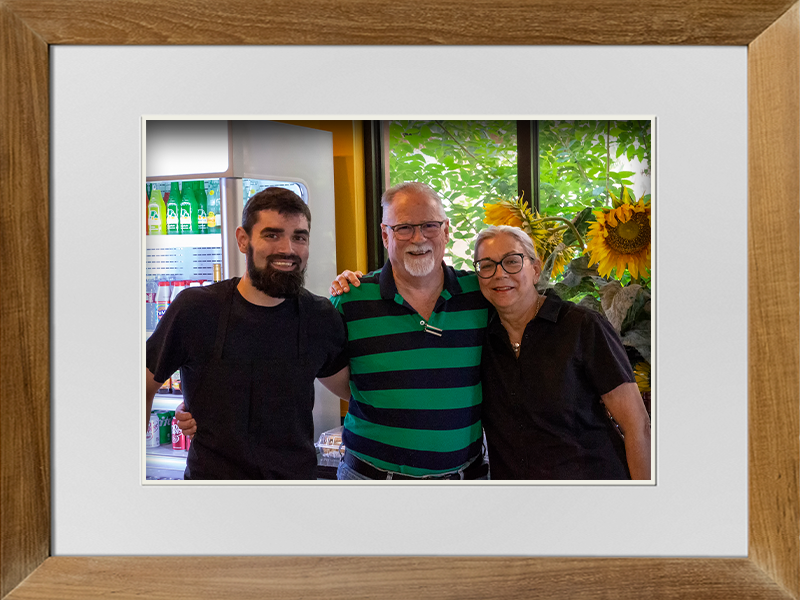 The Blair family at The Sunflower Bakery & Cafe