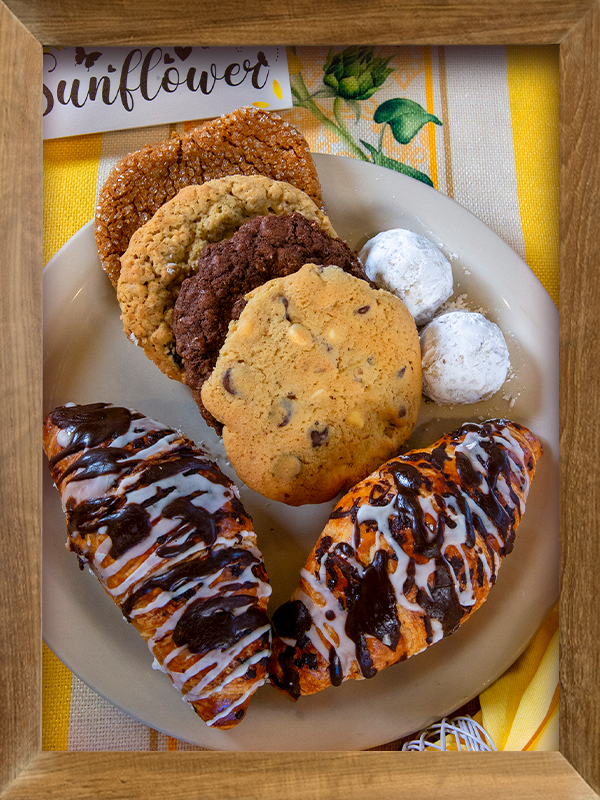 Fresh bakery pastries at The Sunflower